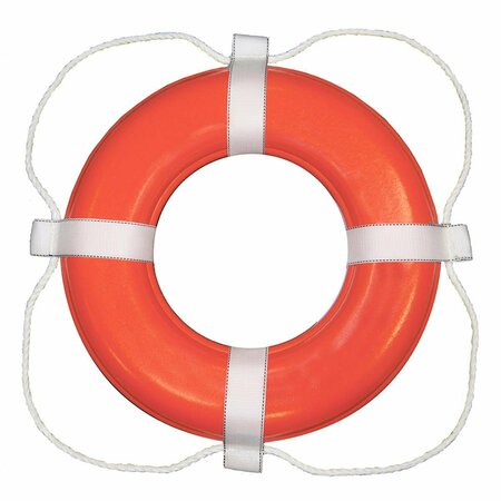 BOOKAZINE 30 in. Foam Ring Buoy Orange & White TI2560775